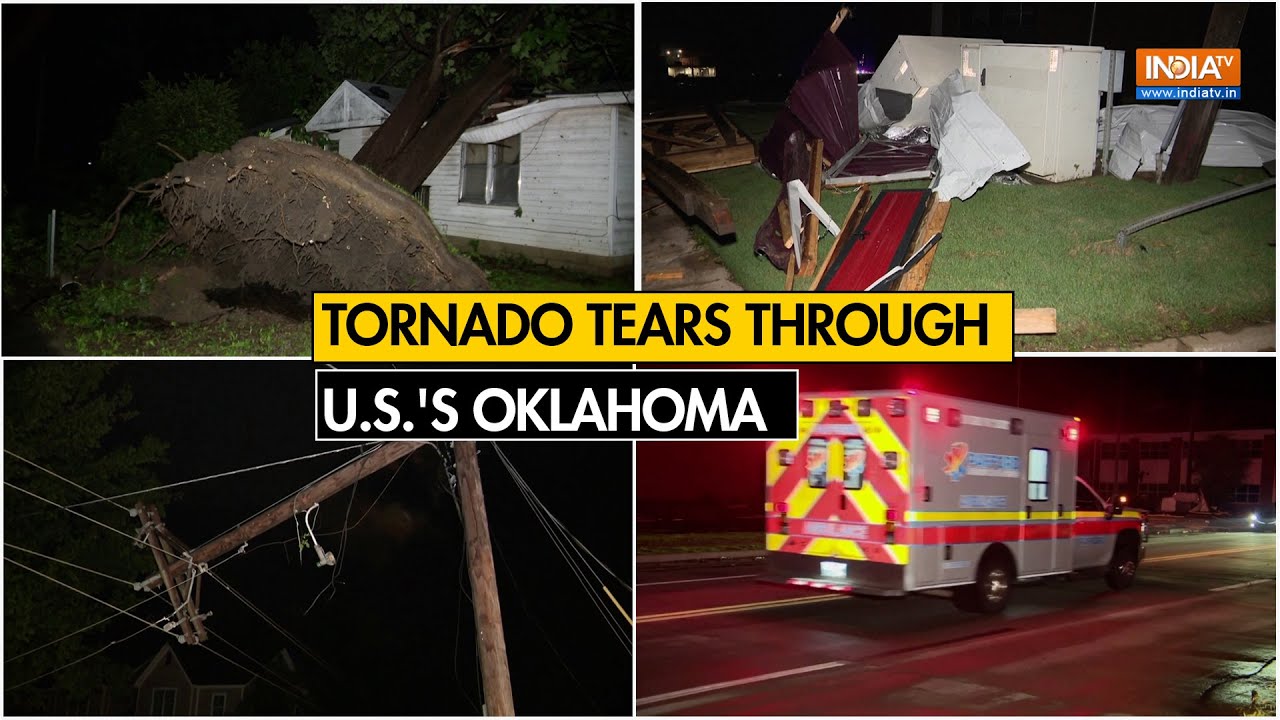 Tornado in Oklahoma: Tornado tears through U.S.'s Oklahoma, damaging ...