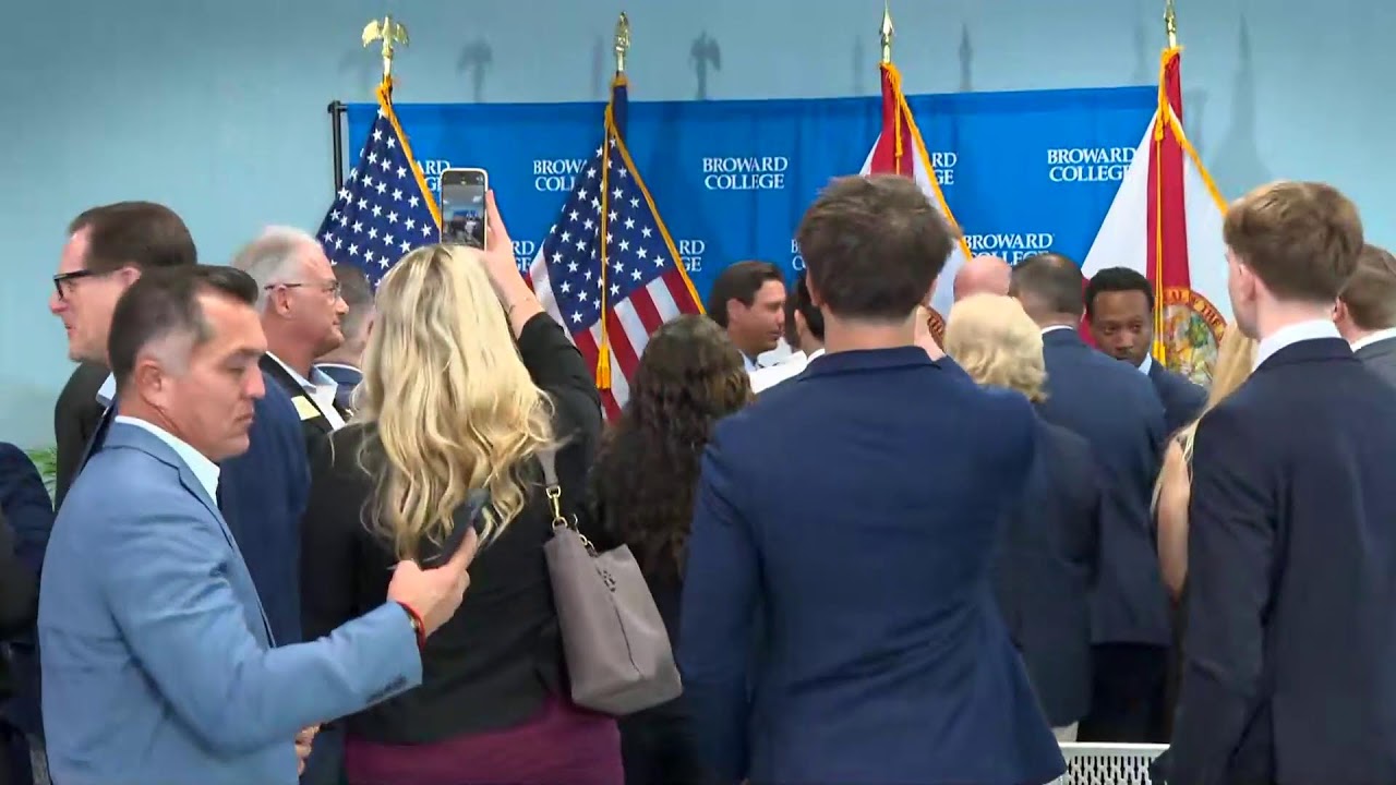 WATCH LIVE: Gov. Ron DeSantis speaks in Davie