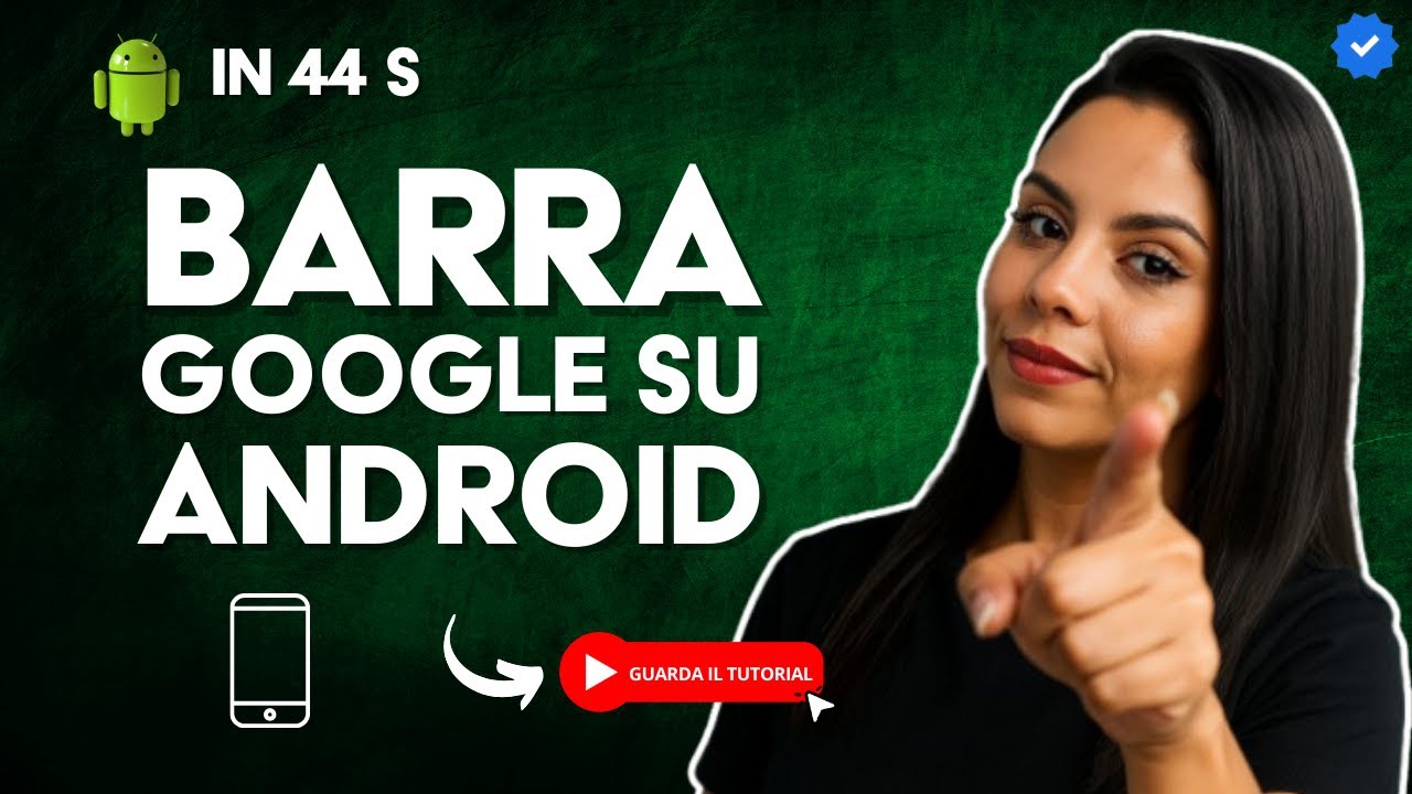 Come Mettere la BARRA di RICERCA GOOGLE su ANDROID in 44 S