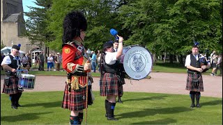 Download lagu Bonnie Galloway set by Banff Castle Pipe Band playing at Gordon Castle Highland Games in May 2022
