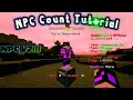 How to display NPC Count in Craftsman | Work all hosting!
