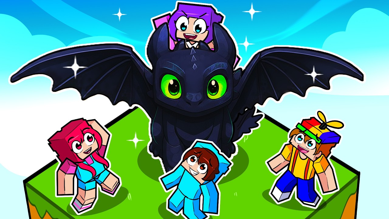 One EJDERHA EĞİTİCİSİ Chunk Arkadaşlarımla Hayatta Kaldım!