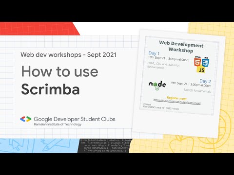 How to use Scrimba | Web Dev Workshops | GDSC RIT