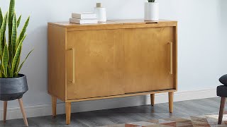 Everett Record Storage Media Console | Crosley Radio