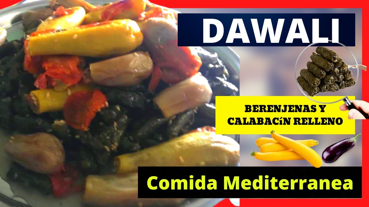 DAWALI - Tabaquitos de Hoja de Uva Con Calabacin y Berenjenas Rellenas