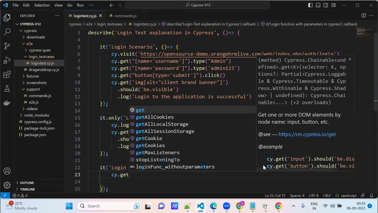 How to write Login function with parameters in Cypress? (Multiple login