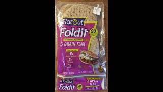 Flatout Foldit 5 Grain Flax Flatbread Review