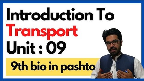 Introduction to transport | Class 9th biology in pashto | Unit 9