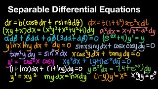 Separable Differential Equations Part 2 (Live Stream)