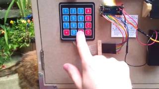 Arduino key code door lock project
