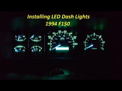 93 F150 with blue L.E.D gauge cluster | Doovi