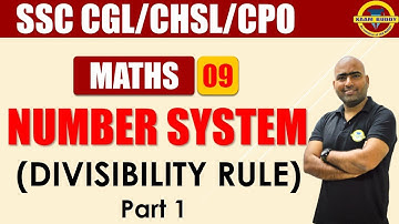 10:00 AM - Number System | Divisibility Rule | Maths By Deepanker Sir | SSC CGL | CHSL | CPO