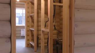 Монтаж каркасной стены(межкомнатной перегородки) в деревянном доме
