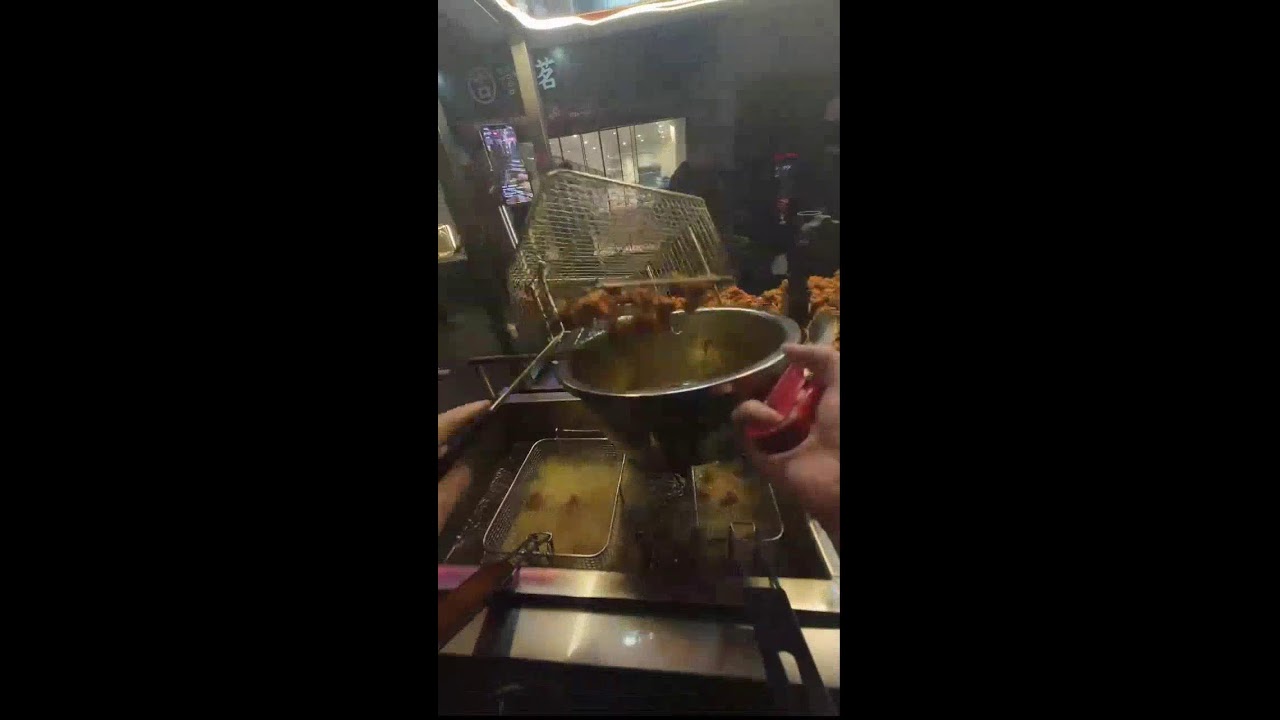 Street Food POV | Real-Time Chicken Fillet Frying & Serving | Ambient Sounds Only
