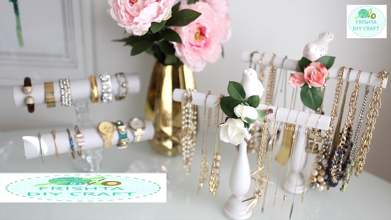 DIY Bracelet/Jewelry Holder! | DIY EASY Necklace & Bracelet Holder | ROOM DECOR 2017 step by step tv show