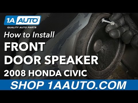 How to Replace Front Door Speaker 05-11 Honda Civic