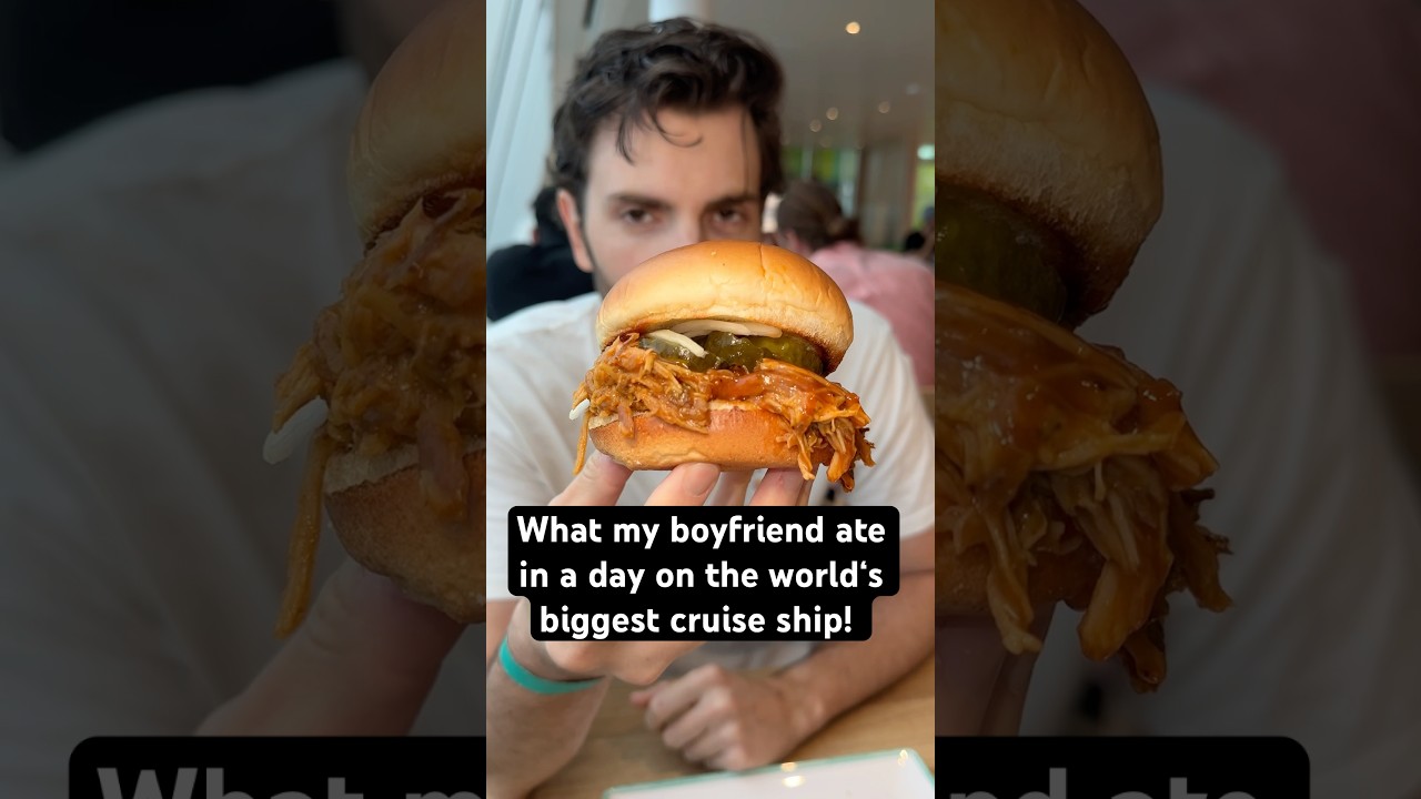 Что ел мой парень за день на самом большом круизном лайнере в мире 