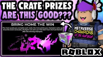 These Crates Will Unbox Into Something AMAZING? (ROBLOX METAVERSE CHAMPIONS)