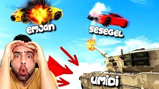 İLK DEFA ! TANKLAR VS UÇAN ARABALAR ! EKİP GTA 5 !