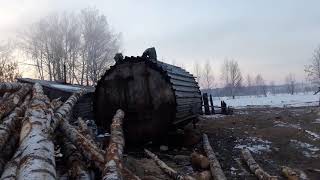 Производство древесного угля! Поставили новые бочки!