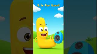Letter L with Playdoh | L is for Loud - Learn ABC #cocomelon #toddlerlearning #shorts