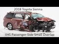 2011-2020 Toyota Sienna IIHS Passenger-Side Small Overlap Crash Test