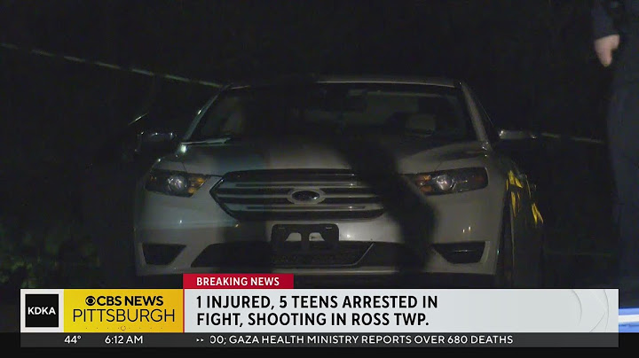 1 injured, 5 teens in custody after shooting in Ross Township