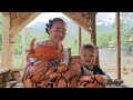 Catching and processing giant stream crabs a 17yearold single mother picks plums  anh hmong