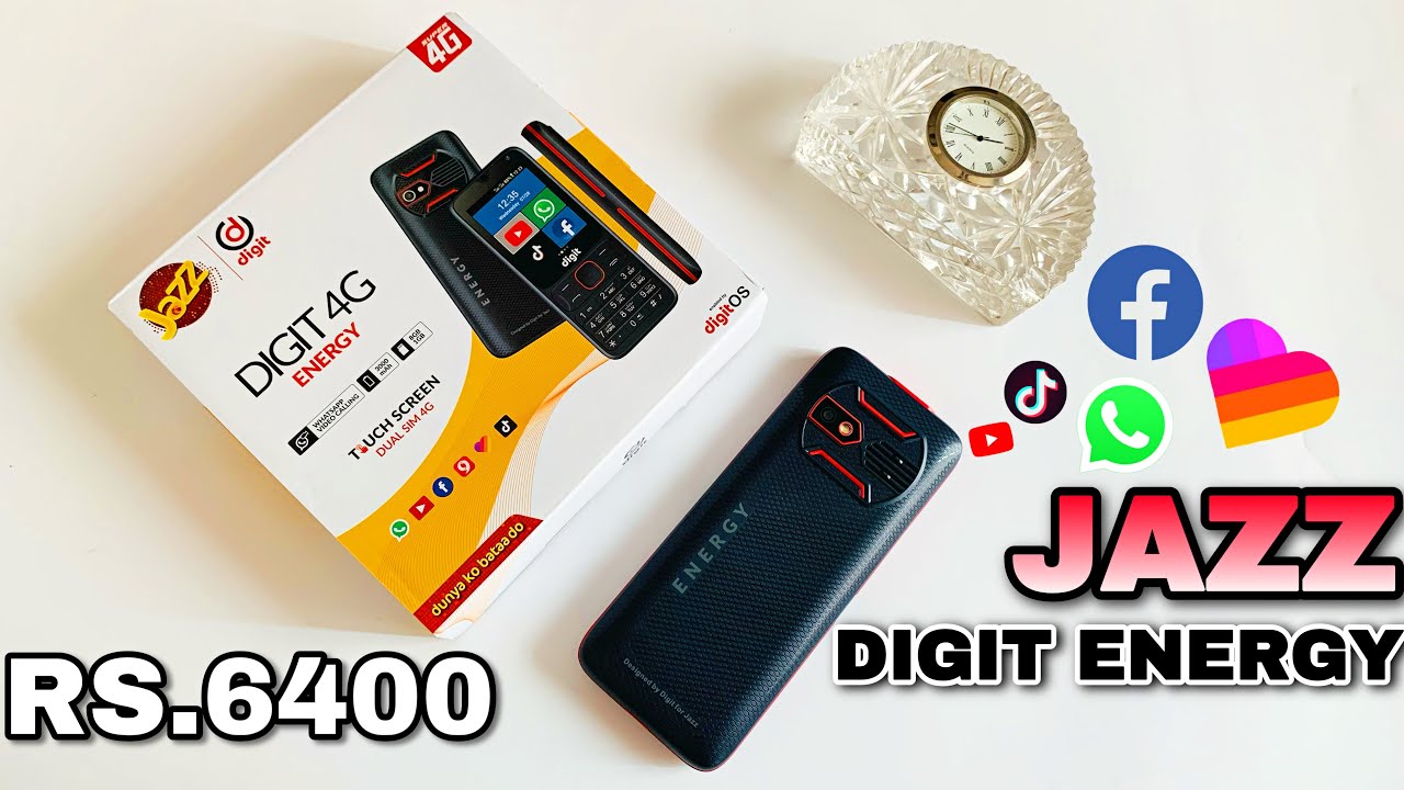 Jazz Digit 4G Energy 1GB+8GB Unboxing & Review Price in Pakistan
