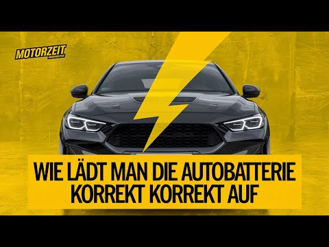 Video: Wie lädt man tragbare Autobatterien auf?