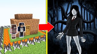 Slenderwoman Người Đàn Bà Không Mặt Tấn Công Nhà Được Bảo Vệ Bởi Bqthanh Và Ốc Trong Minecraft