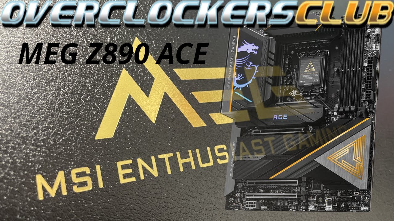 Overclockersclub MSI Z890 ACE Review! - YouTube