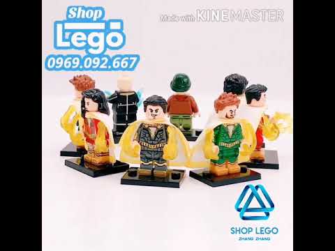 Xếp hình Shazam Billy Batson Sivana Freddy Freeman Darla Dudley Pena Lego Minifigures Koruit Wm6058