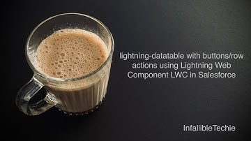 Salesforce Lightning Web Component Lightning Datatable with row actions