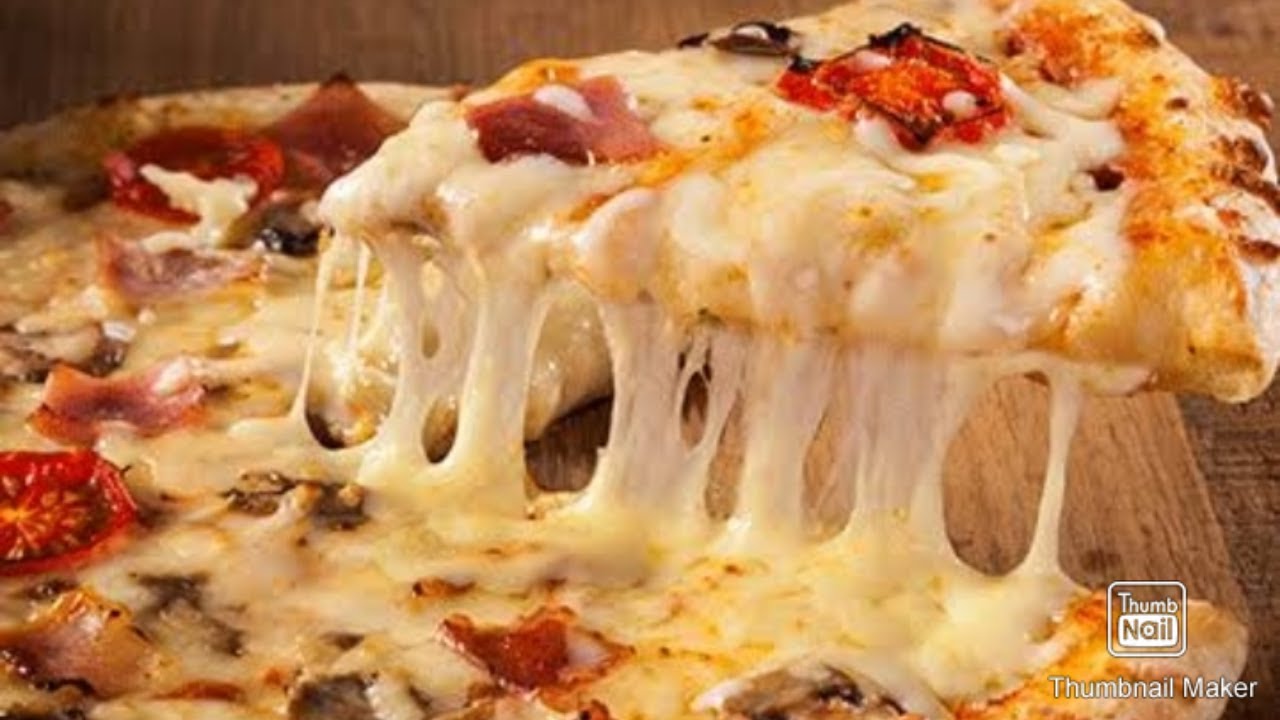 Very delicious cheesy and cheese burst pizzakidsseries YouTube