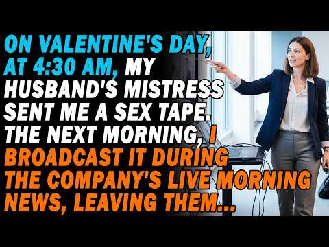 On Valentine's Day💔My Husband's Mistress Sent Me A Video. I Played It On The Company's Broadcast…🎥🏢