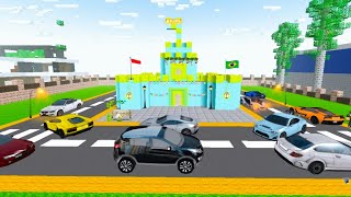I made a castle 🏰 in party craft game party craft game play