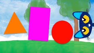 Learn Shapes & Colors with Pete the Kitty! | Kids Learning Video