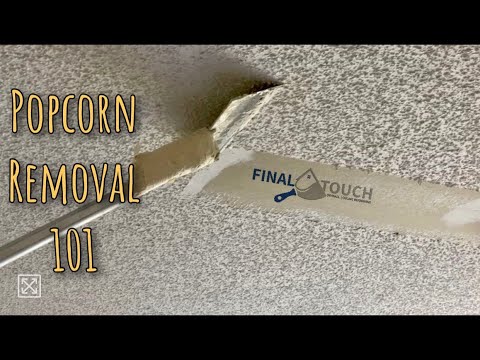 How To Remove Popcorn Ceilings - YouTube