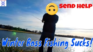Winter Bass Fishing SUCKS | First Bass of 2021