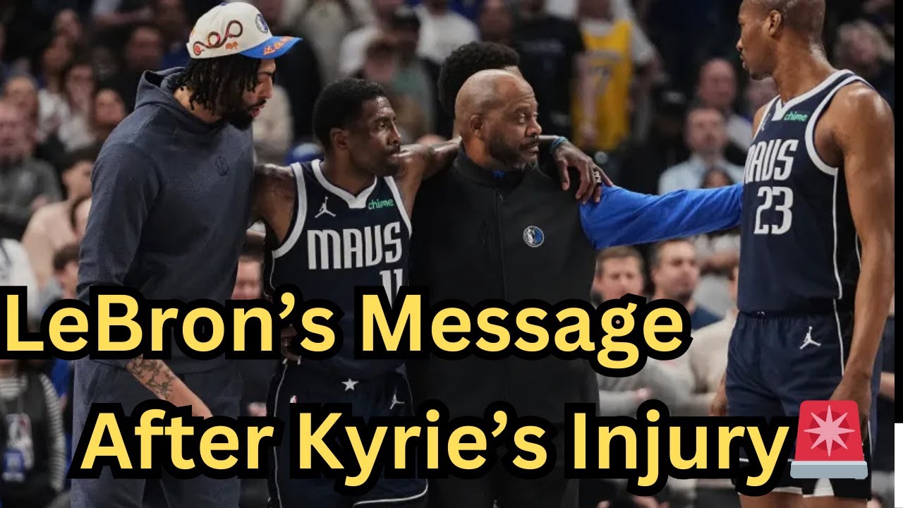 LeBron James Sent Best Wishes to Kyrie Irving After Knee Injury - YouTube