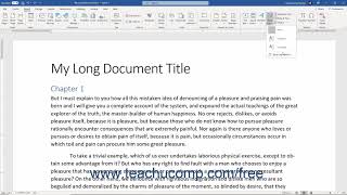 Word 2019 and 365 Tutorial Inserting Drop Caps Microsoft Training