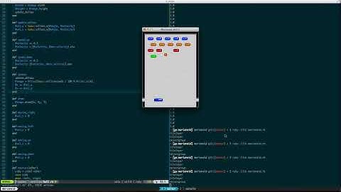Breakout demo using Ruby/Gosu and Tiled map editor (video speed 2x)