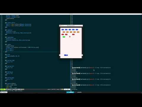 Breakout demo using Ruby/Gosu and Tiled map editor (video speed 2x)