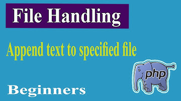 PHP Advanced Part-19 | File Handling | Append Text Into File | PHP Advanced Tutorial