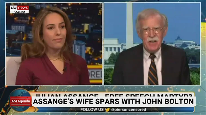 Julian Assange's wife in fiery clash with John Bol...