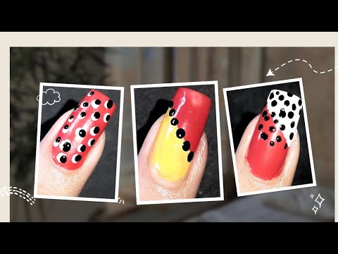 3 easy dotting tool designs, nail art for beginners video over on the  s! 