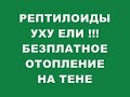 РЕПТИЛОИДЫ УХУ ЕЛИ !!! БЕЗПЛАТНОЕ ОТОПЛЕНИЕ НА ТЕНЕ