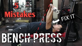 How To BENCH PRESS -(Fix it) || 5 Pro Tips.  chestworkout chest benchpress