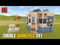 The Perfect Double-Bunkered 2x1 - Rust Solo/Duo Base Design